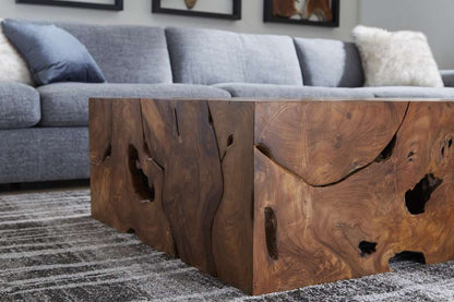 Phillips Collection - Teak Slice Coffee Table, Square - ID65145 veiw 4