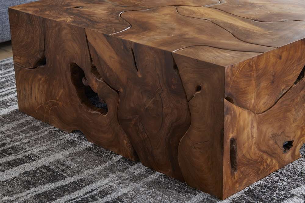 Phillips Collection - Teak Slice Coffee Table, Square - ID65145 veiw 5