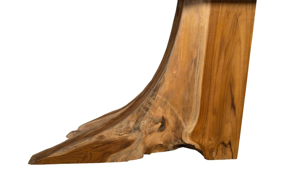 Phillips Collection - Teak Wood Console Table, Iron Sheet Top - TH89260 view 3