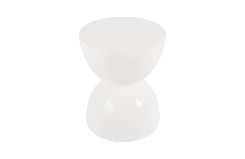 Phillips Collection - Totem Stool, White Gel Coat, LG - PH67718 veiw 1