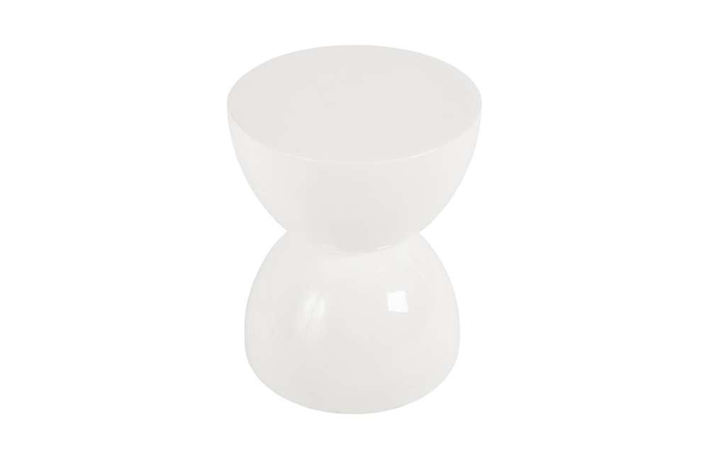 Phillips Collection - Totem Stool, White Gel Coat, SM - PH76067 veiw 1