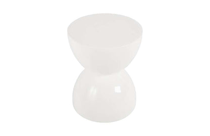 Phillips Collection - Totem Stool, White Gel Coat, SM - PH76067 veiw 1