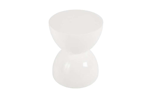Phillips Collection - Totem Stool, White Gel Coat, SM - PH76067 veiw 1