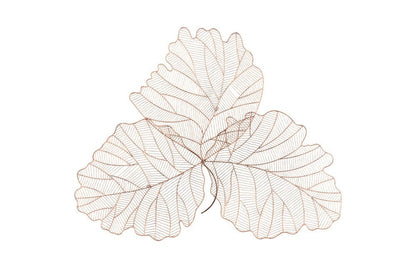 Phillips Collection - Tri Leaf Wall Art, Large, Metal, Copper/Black - TH100860 view 1