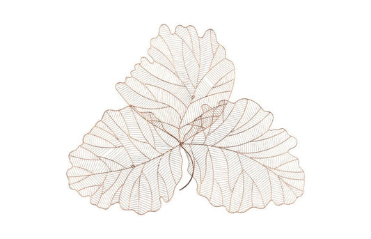Phillips Collection - Tri Leaf Wall Art, Large, Metal, Copper/Black - TH100860 view 1