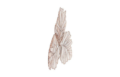 Phillips Collection - Tri Leaf Wall Art, Large, Metal, Copper/Black - TH100860 view 2
