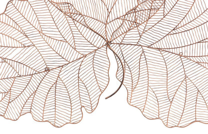 Phillips Collection - Tri Leaf Wall Art, Large, Metal, Copper/Black - TH100860 view 3