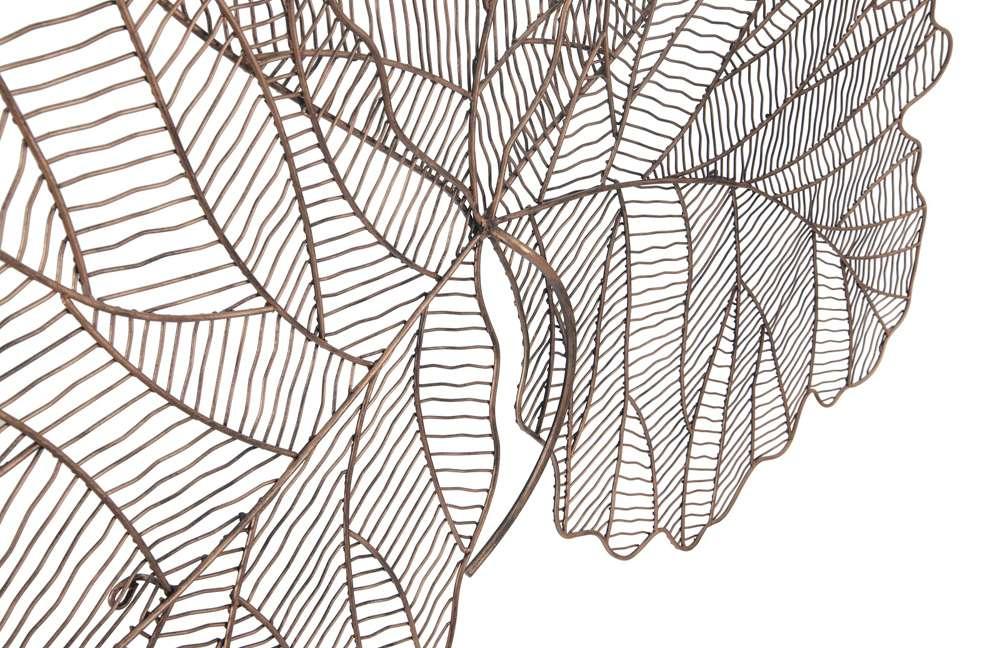 Phillips Collection - Tri Leaf Wall Art, Large, Metal, Copper/Black - TH100860 veiw 3