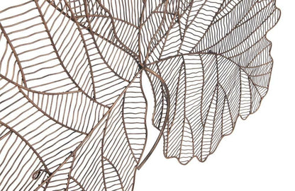 Phillips Collection - Tri Leaf Wall Art, Large, Metal, Copper/Black - TH100860 veiw 3