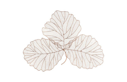 Phillips Collection - Tri Leaf Wall Art, Medium, Metal, Copper/Black - TH100859 view 1