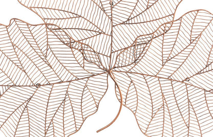 Phillips Collection - Tri Leaf Wall Art, Medium, Metal, Copper/Black - TH100859 view 3