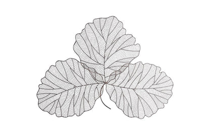 Phillips Collection - Tri Leaf Wall Art, Medium, Metal, Copper/Black - TH100859 view 4