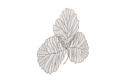 Phillips Collection - Tri Leaf Wall Art, Medium, Metal, Copper/Black - TH100859 veiw 2