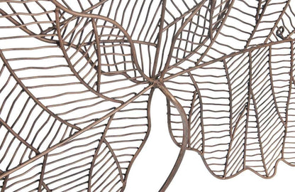 Phillips Collection - Tri Leaf Wall Art, Medium, Metal, Copper/Black - TH100859 veiw 3