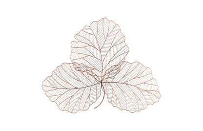 Phillips Collection - Tri Leaf Wall Art, Small, Metal, Copper/Black - TH100858 view 1
