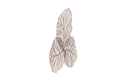 Phillips Collection - Tri Leaf Wall Art, Small, Metal, Copper/Black - TH100858 view 2