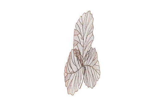 Phillips Collection - Tri Leaf Wall Art, Small, Metal, Copper/Black - TH100858 view 2