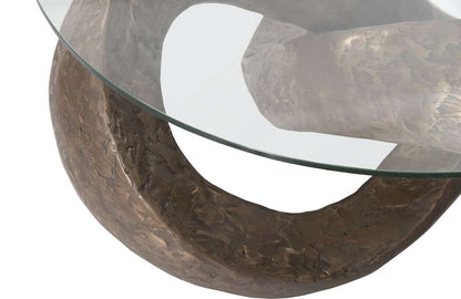 Phillips Collection - Trifoil Coffee Table, Bronze w/ Glass - PH80673 veiw 3