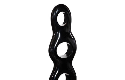 Phillips Collection - Triple Circle Sculpture, Gel Coat Black - PH118782 view 3