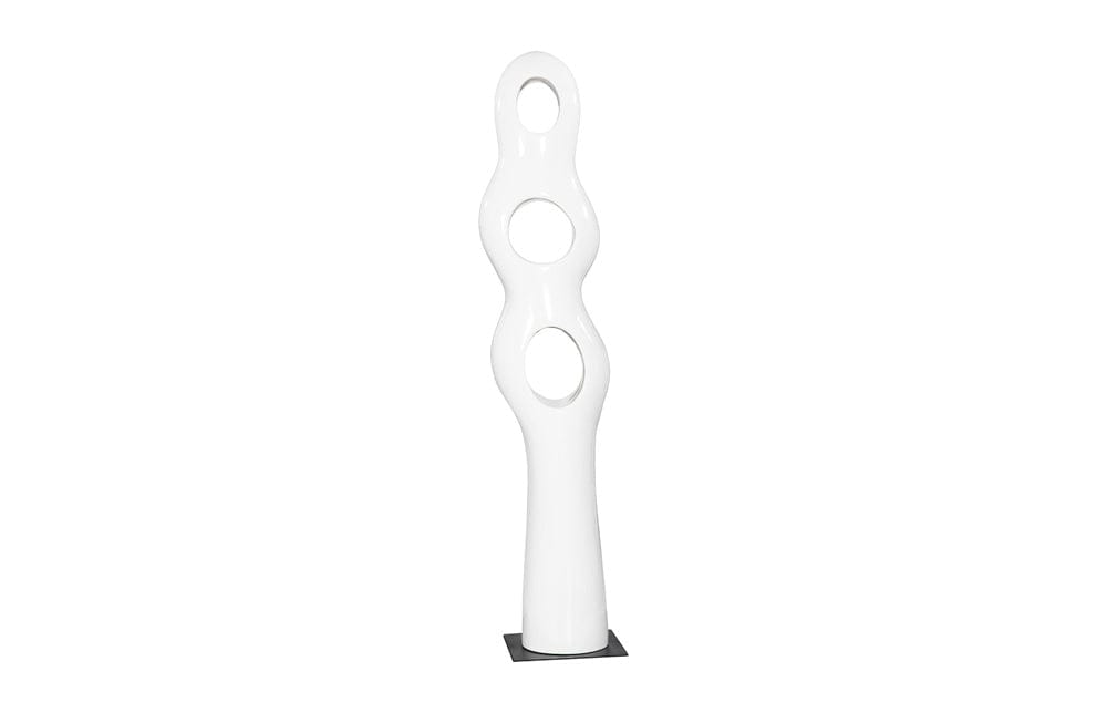 Phillips Collection - Triple Circle Sculpture, Gel Coat White - PH118781 view 2