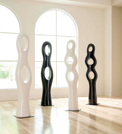 Phillips Collection - Triple Circle Sculpture, Gel Coat White - PH118781 view 4