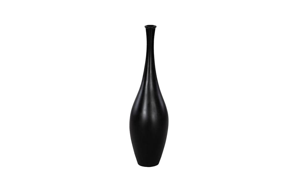 Phillips Collection - Trumpet Vase, Medium, Matte Black - PH117204 view 1