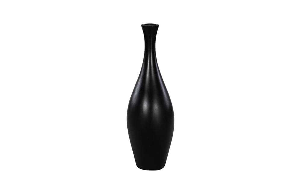 Phillips Collection - Trumpet Vase, Small, Matte Black - PH117191 view 1