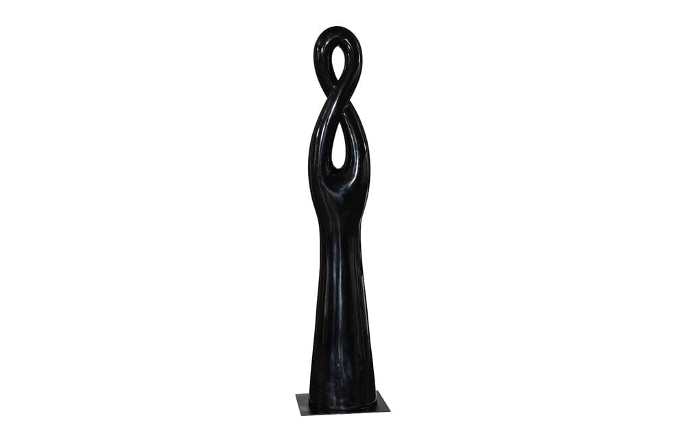 Phillips Collection - Twisted Sculpture, Gel Coat Black - PH118780 view 2