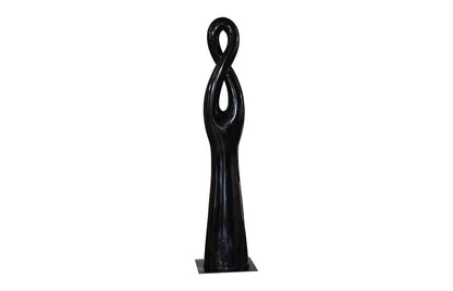 Phillips Collection - Twisted Sculpture, Gel Coat Black - PH118780 view 2