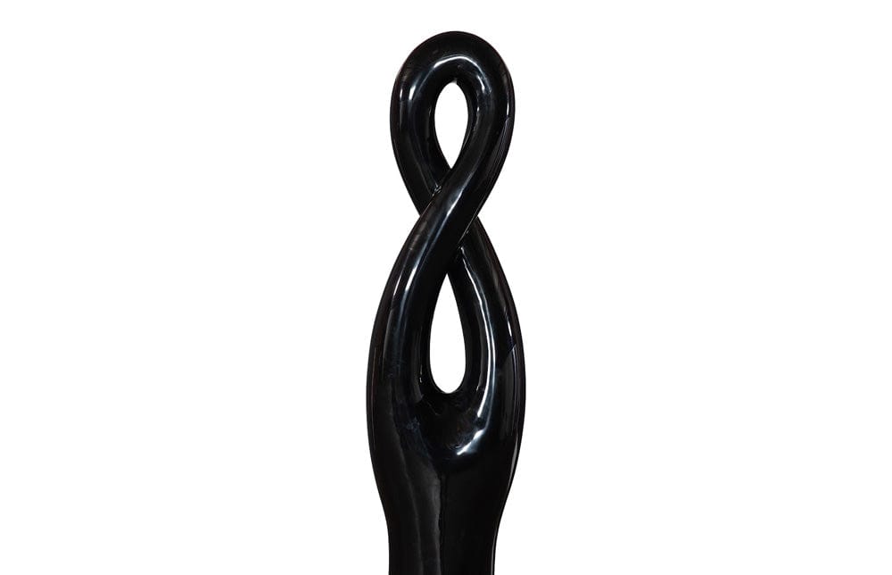 Phillips Collection - Twisted Sculpture, Gel Coat Black - PH118780 view 3