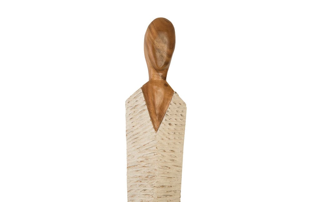 Phillips Collection - Vested Female Sculpture, Large, Chamcha, Natural, White, Gold - TH95609 view 2