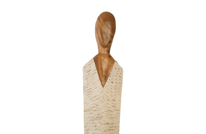 Phillips Collection - Vested Female Sculpture, Large, Chamcha, Natural, White, Gold - TH95609 view 2