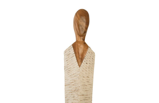 Phillips Collection - Vested Female Sculpture, Large, Chamcha, Natural, White, Gold - TH95609 view 2