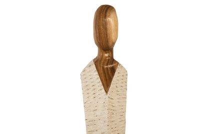 Phillips Collection - Vested Female Sculpture, Medium, Chamcha, Natural, White, Gold - TH80094 view 2