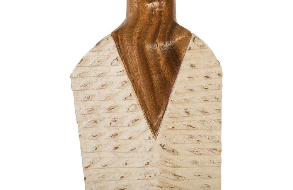 Phillips Collection - Vested Female Sculpture, Medium, Chamcha, Natural, White, Gold - TH80094 view 3