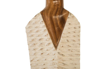 Phillips Collection - Vested Female Sculpture, Medium, Chamcha, Natural, White, Gold - TH80094 view 3