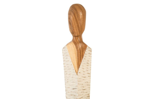 Phillips Collection - Vested Female Sculpture, Small, Chamcha, Natural, White, Gold - TH95605 view 2