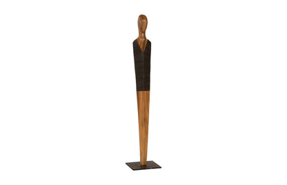 Phillips Collection - Vested Male Sculpture, Medium, Chamcha, Natural, Black, Copper - TH96241 view 1