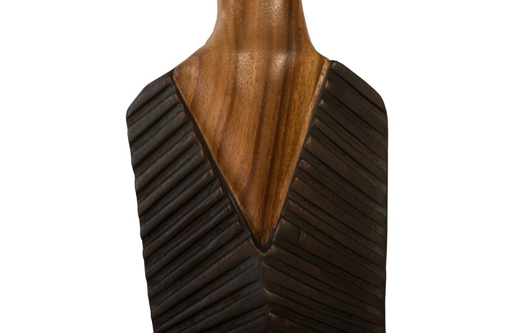 Phillips Collection - Vested Male Sculpture, Medium, Chamcha, Natural, Black, Copper - TH96241 view 3
