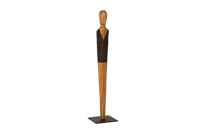 Phillips Collection - Vested Male Sculpture, Small, Chamcha, Natural, Black, Copper - TH95604 view 1