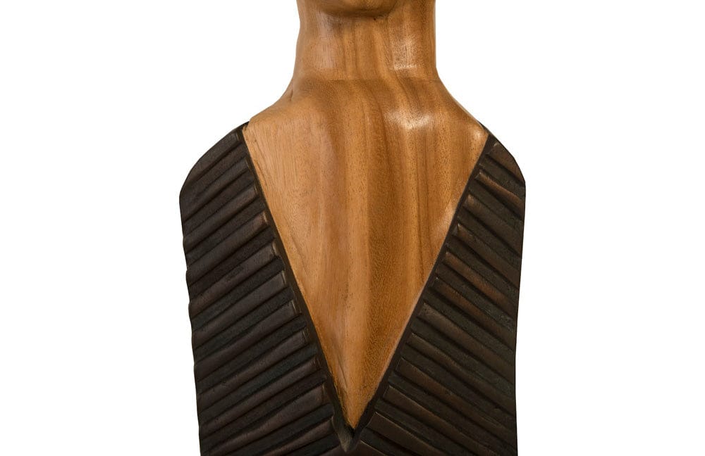 Phillips Collection - Vested Male Sculpture, Small, Chamcha, Natural, Black, Copper - TH95604 view 3