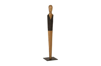 Phillips Collection - Vested Male Sculpture, Small, Chamcha, Natural, Black, Copper - TH95604 veiw 1