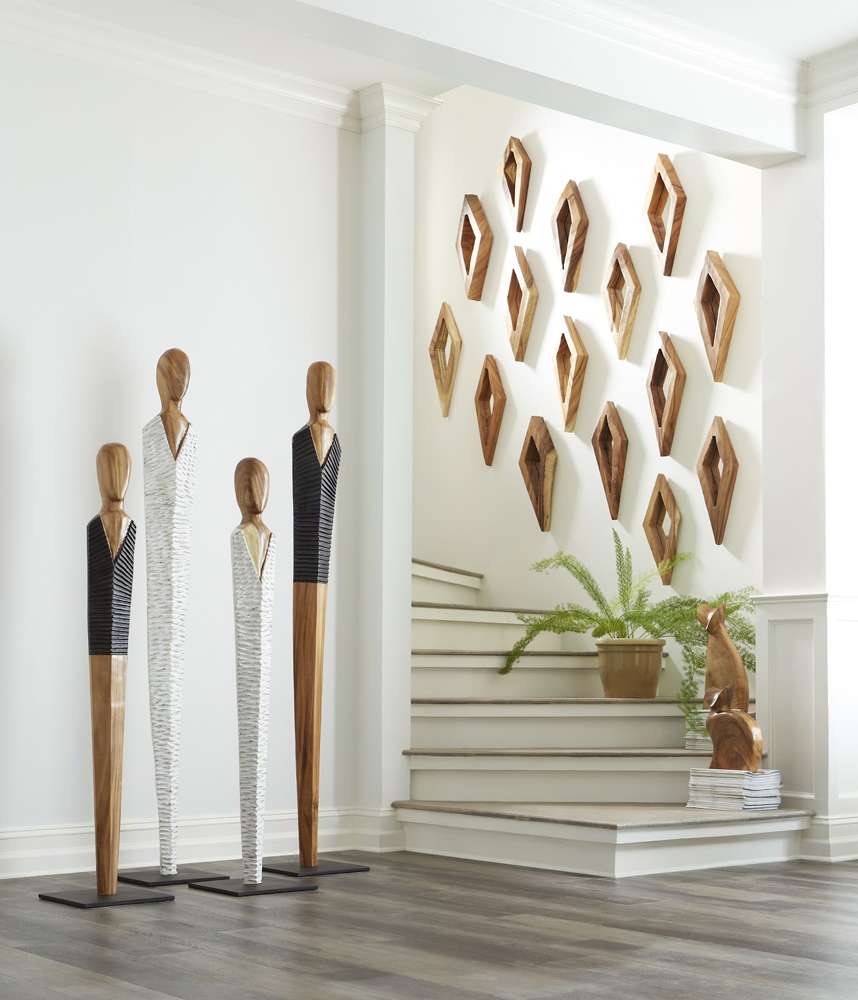 Phillips Collection - Vested Male Sculpture, Small, Chamcha, Natural, Black, Copper - TH95604 veiw 4