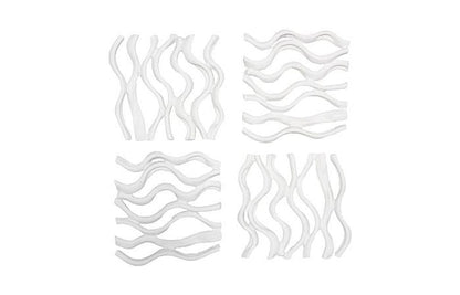 Phillips Collection - Vine Wall Tile, Matte White, Set of 4 - PH111552 view 1