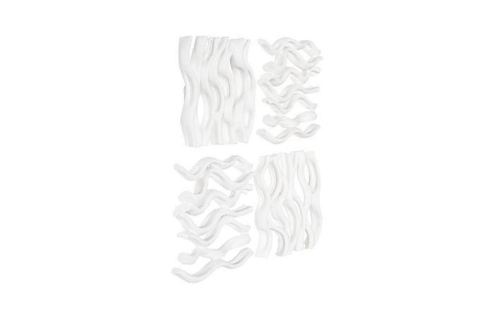 Phillips Collection - Vine Wall Tile, Matte White, Set of 4 - PH111552 view 2