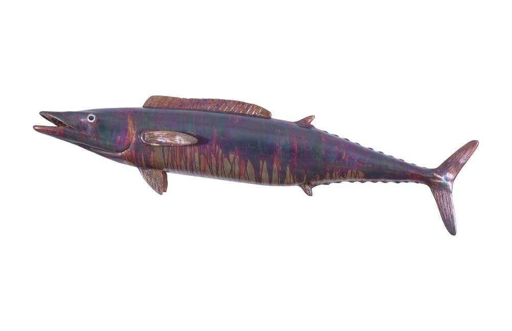 Phillips Collection - Wahoo Fish Wall Sculpture, Resin, Copper Patina Finish - PH100655 veiw 1