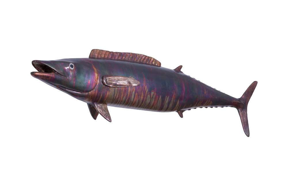 Phillips Collection - Wahoo Fish Wall Sculpture, Resin, Copper Patina Finish - PH100655 veiw 2