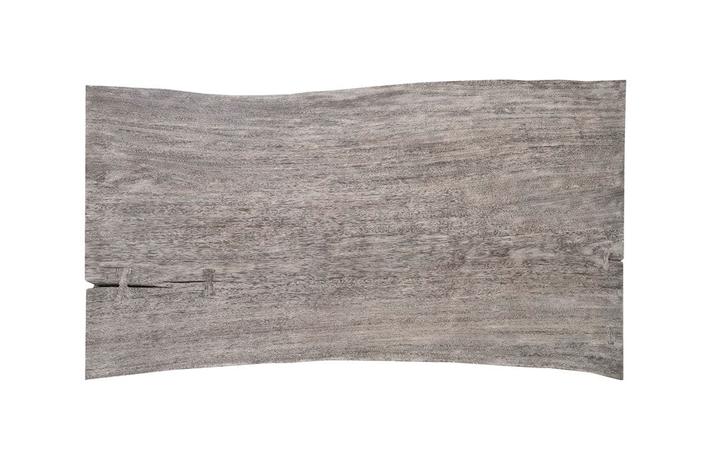 Phillips Collection - Waterfall Desk, Gray Stone, Satin Black Overlap Leg - TH103659 view 2