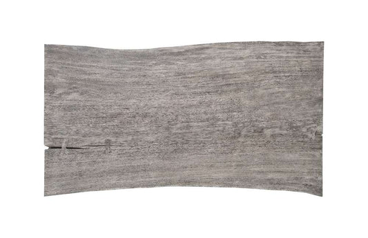 Phillips Collection - Waterfall Desk, Gray Stone, Satin Black Overlap Leg - TH103659 veiw 2