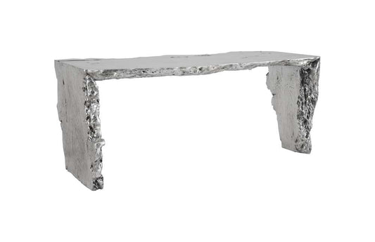 Phillips Collection - Waterfall Desk, Silver Leaf - PH104338 veiw 1